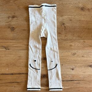 Hansel From Basel Smiley Face Cream Leggings
